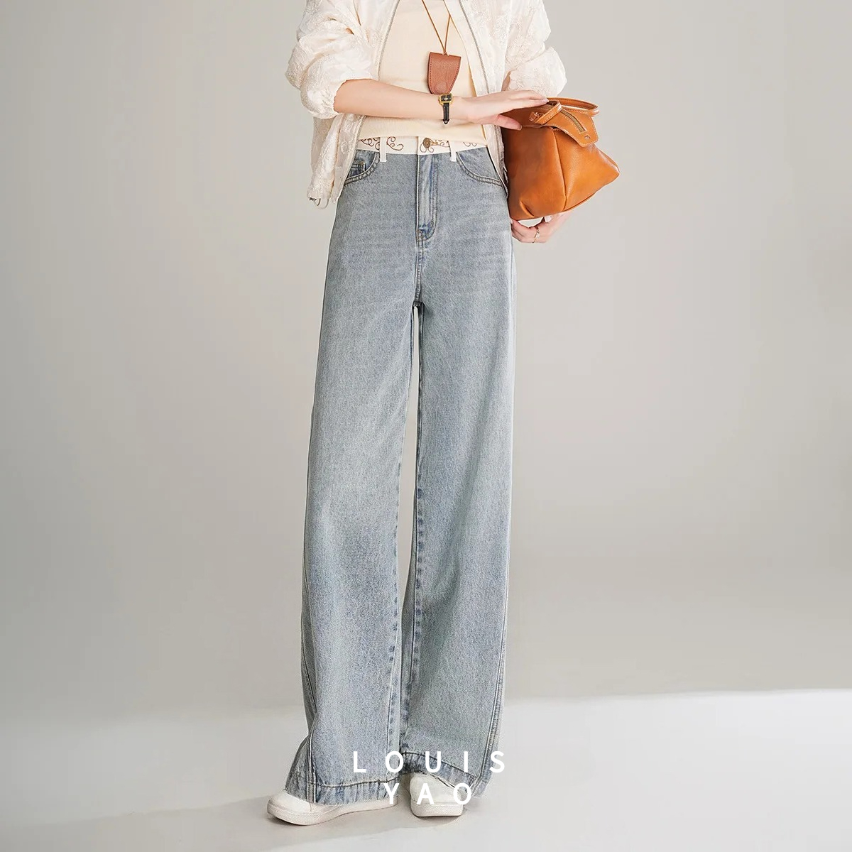 Summer Clothing Reviews - Pantalon en jean rétro LOUISYAO à
