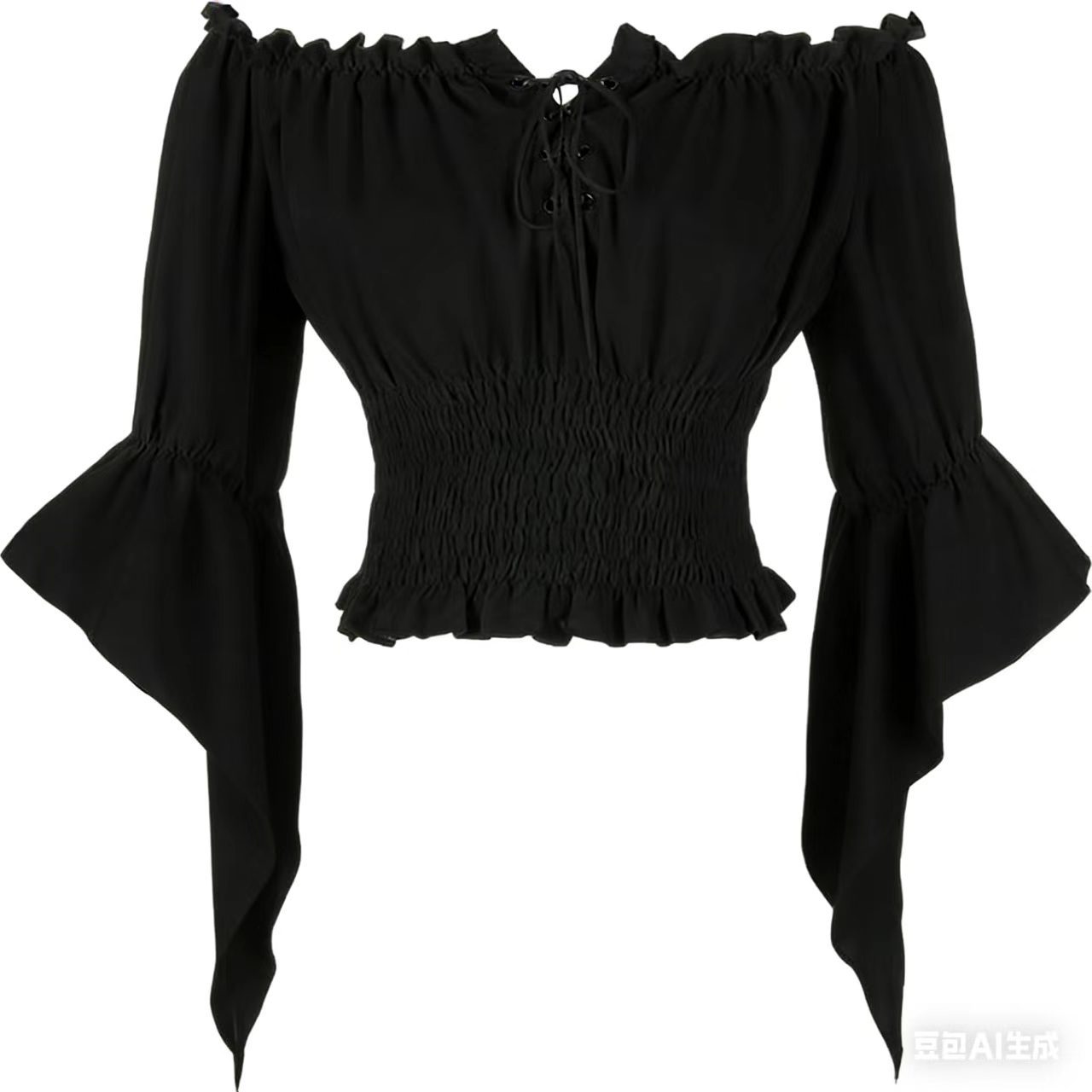 Off Shoulder Blouse - Blouse Vintage Femme Style Aristocratique Médiéval