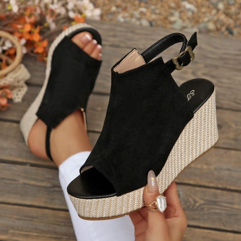 Espadrille Sandal Women - Sandales compensées d'été pour femmes en