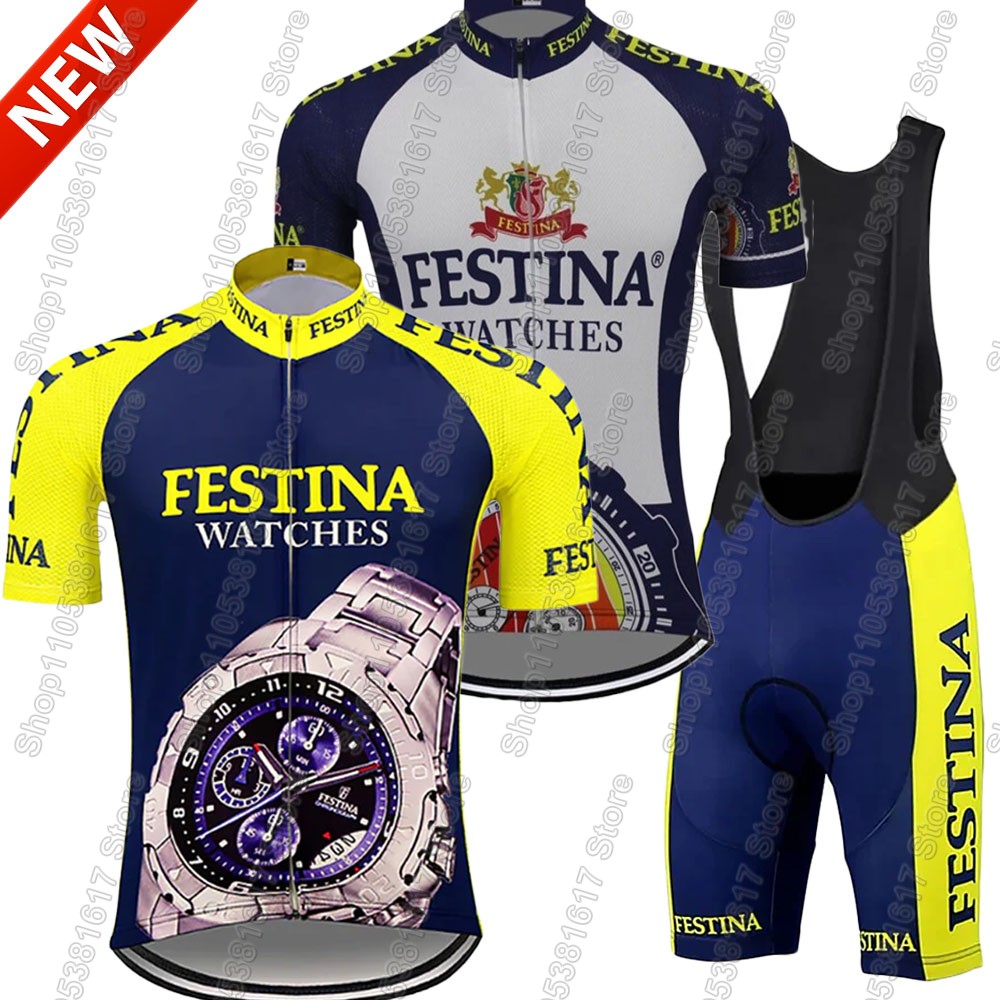 Summer Clothing In Spanish - Ensemble Maillot de Cyclisme Rétro Espagnol