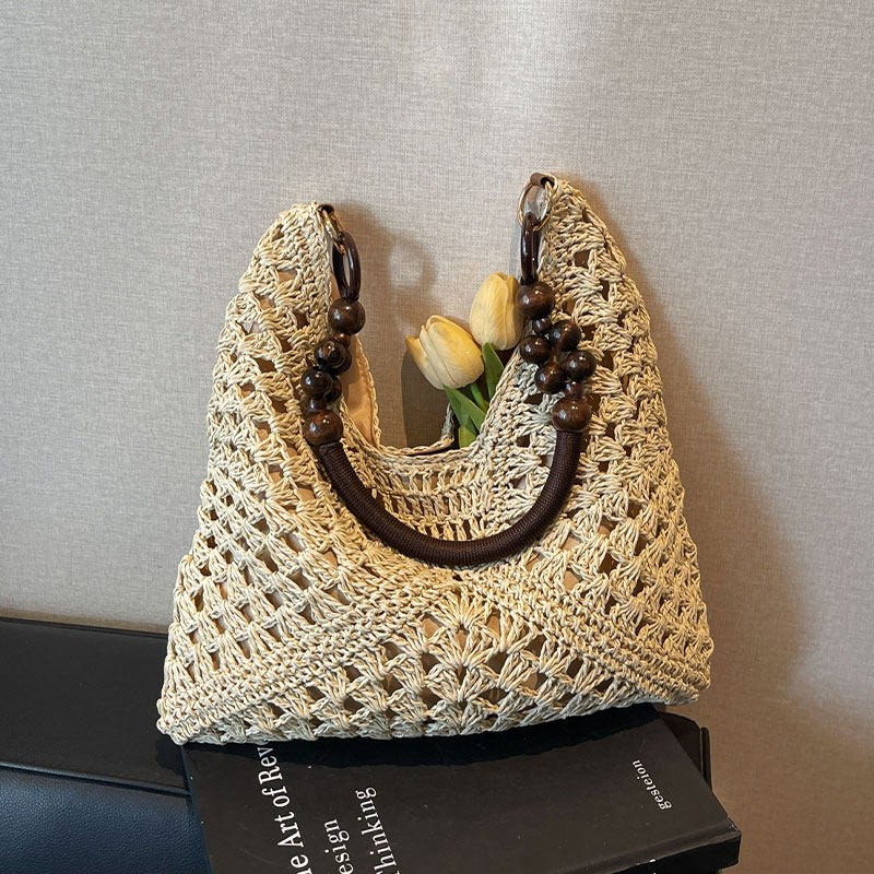 Beach Bag Straw - Sac à bandoulière en paille tressée