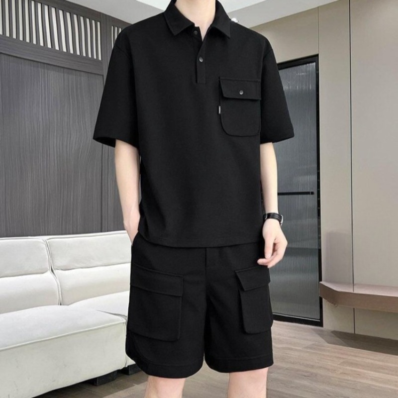 Quality Summer Clothing - Ensemble polo et short d'été pour
