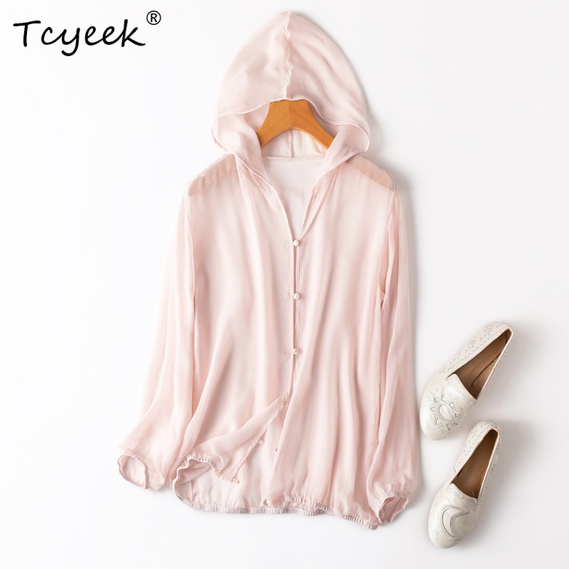 Summer Clothing For Women - Tcyeek Hauts pour femme 100% Soie