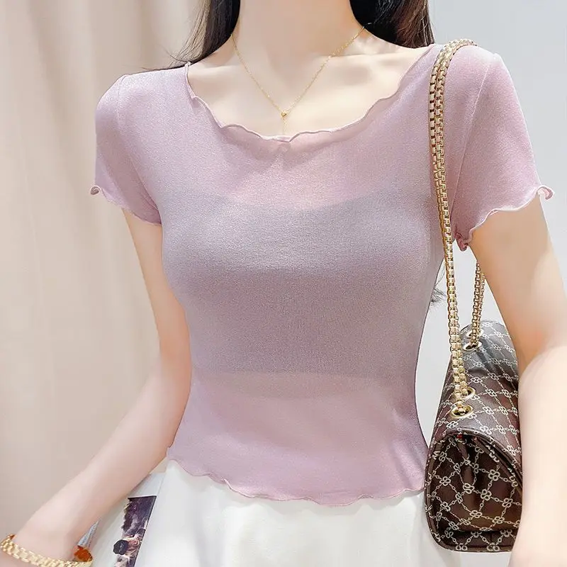 Summer Clothing Reviews - T-shirt à manches courtes pour femme,