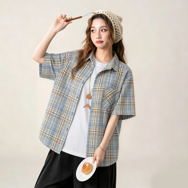 Yellow Summer Clothing - Nouvelle collection été Y2K, chemise à