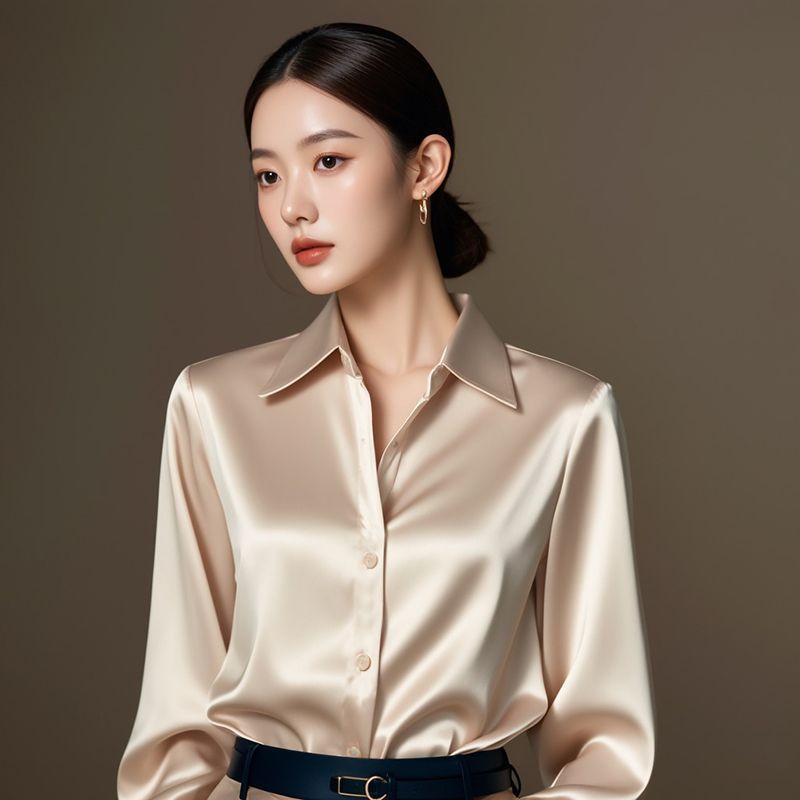 Summer Clothing Men 2025 - 2025 été femmes chemises en Satin