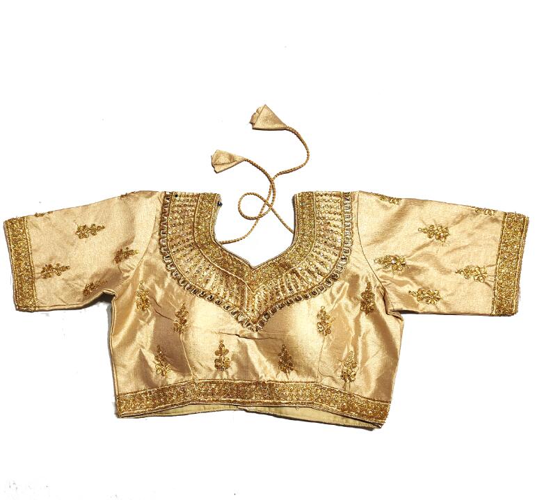 Summer Clothing India - Haut Sari Indien Traditionnel avec Broderie