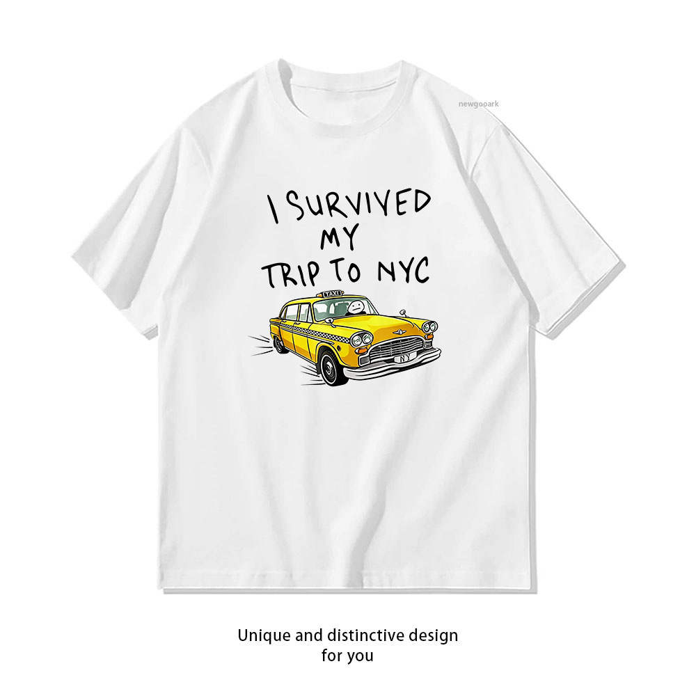 Yellow Summer Clothing - T-shirt « I Survived My Trip