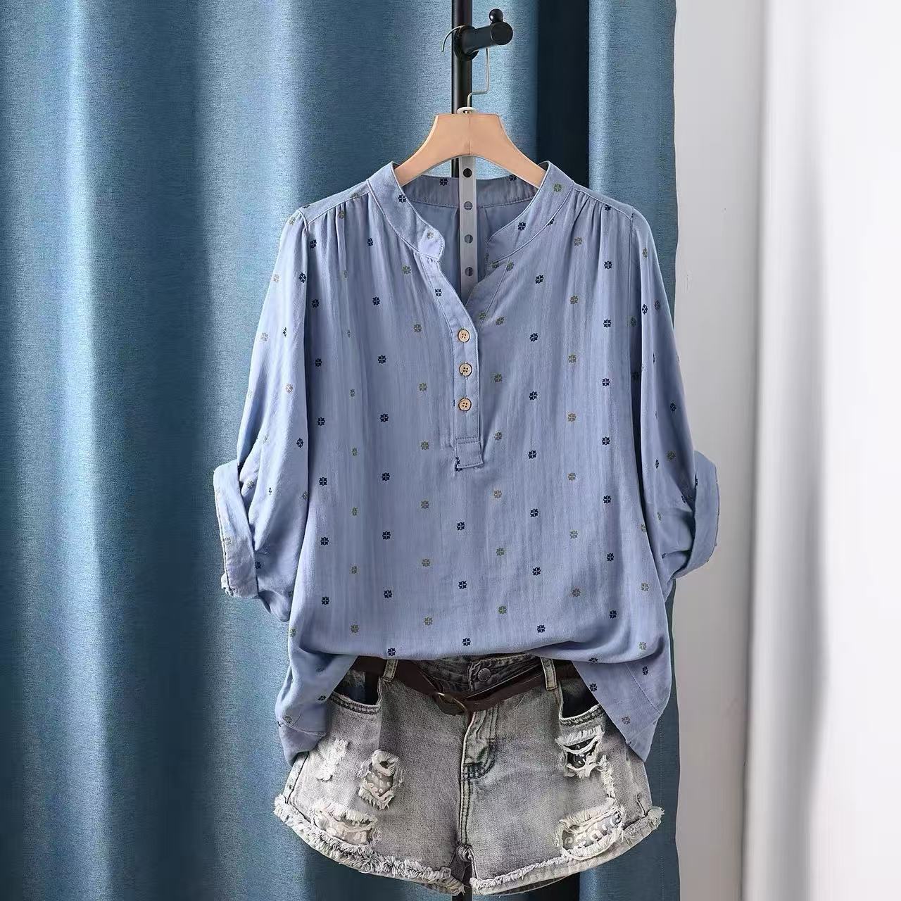 Summer Clothing Japan - Chemisier femme 2026 en coton japonais