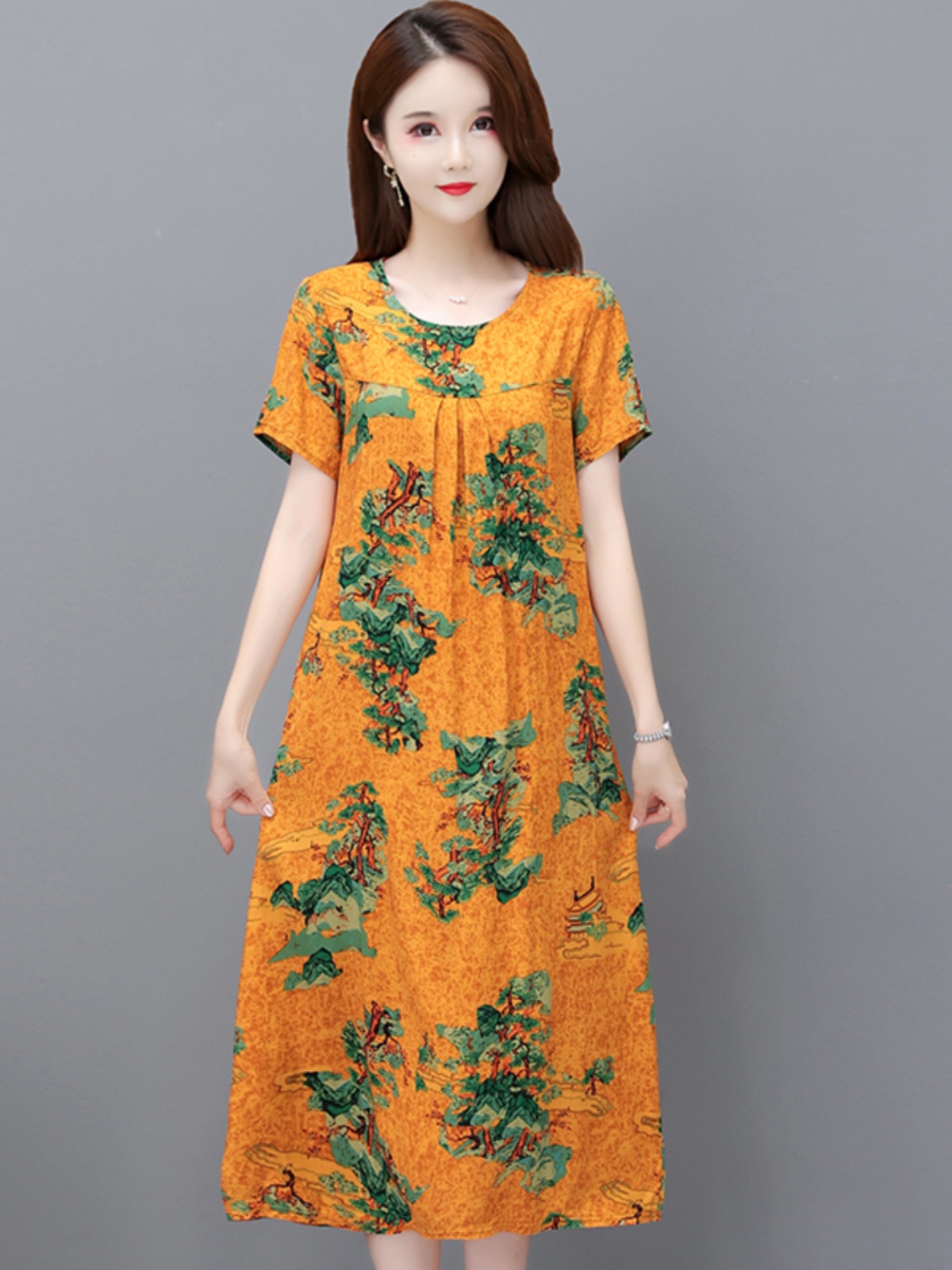 Summer Clothing Over 60 - Nouvelle Robe Longue d'Été Grande Taille,