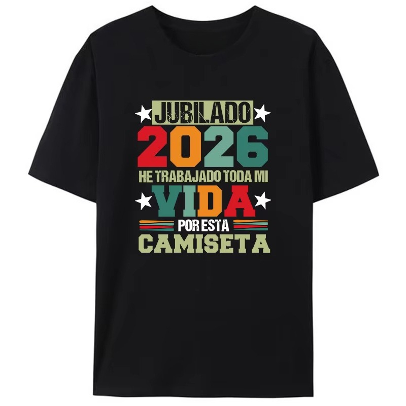 Summer Clothing In Spanish - T-shirt vintage « Jubilado Papa »