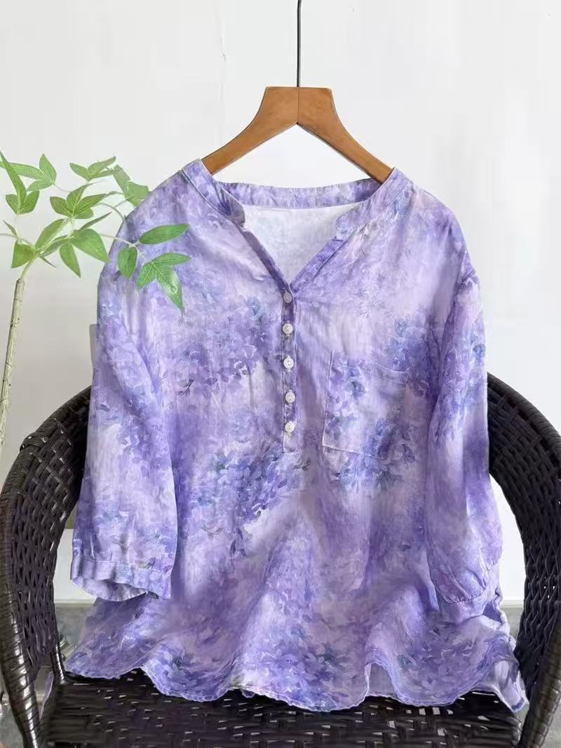 Summer Clothing Japan - Chemises 100% ramie pour femmes, style