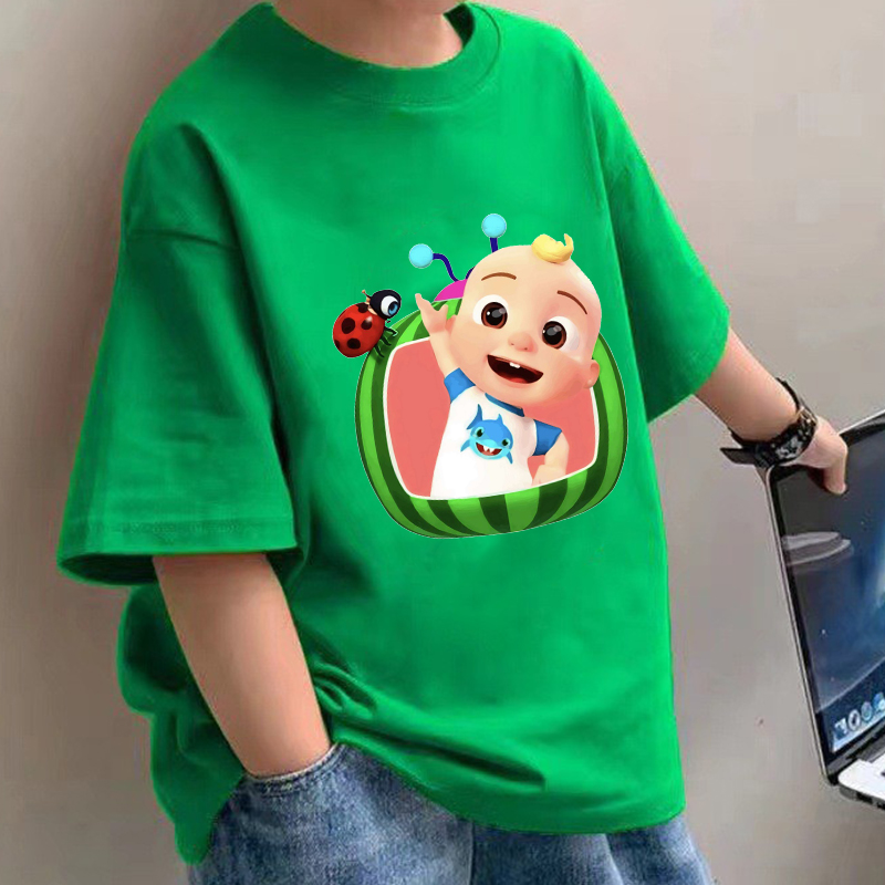 Summer Clothing Boys - Cocomelons bébé T-Shirts Anime coton manches