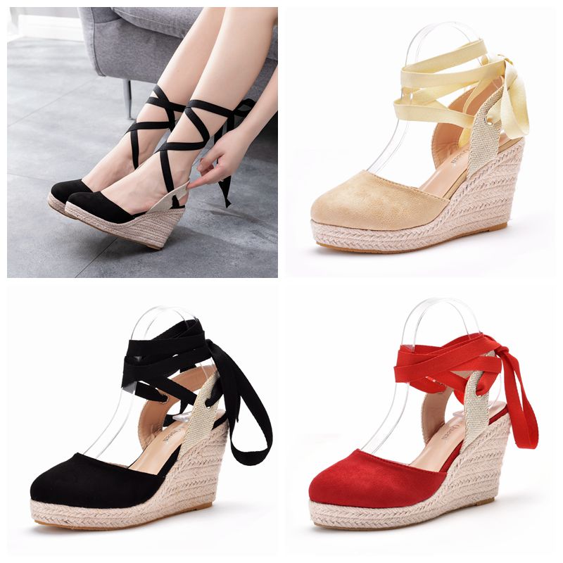 Espadrille Sandal Women - Sandales compensées à plateforme pour femmes,