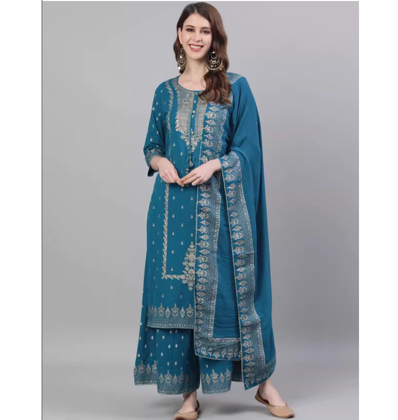 Summer Clothing India - Ensemble trois pièces en coton imprimé