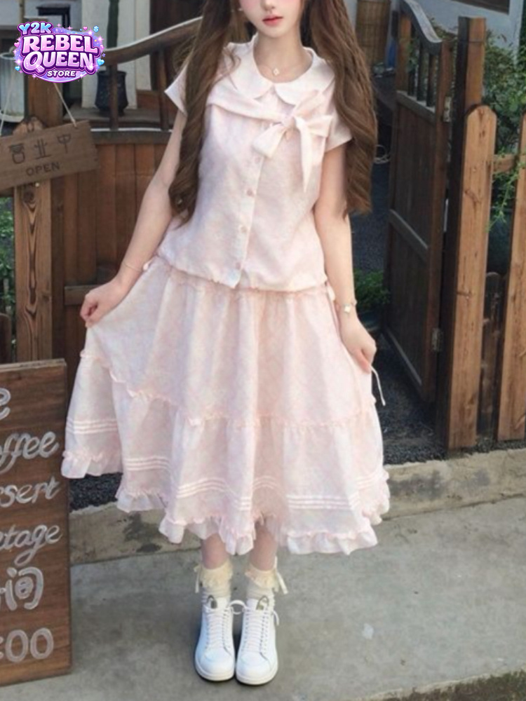 Summer Clothing Japan - Ensemble 2 pièces pour femme, haut