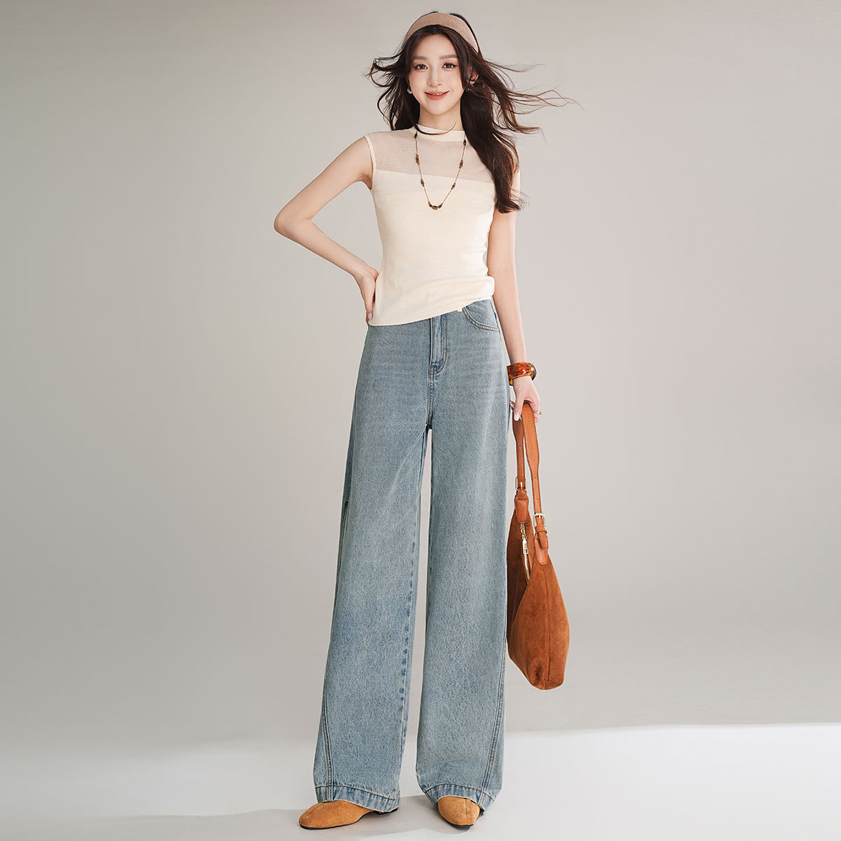 Pantalon en jean rétro LOUISYA - Summer Clothing Reviews avis et prix