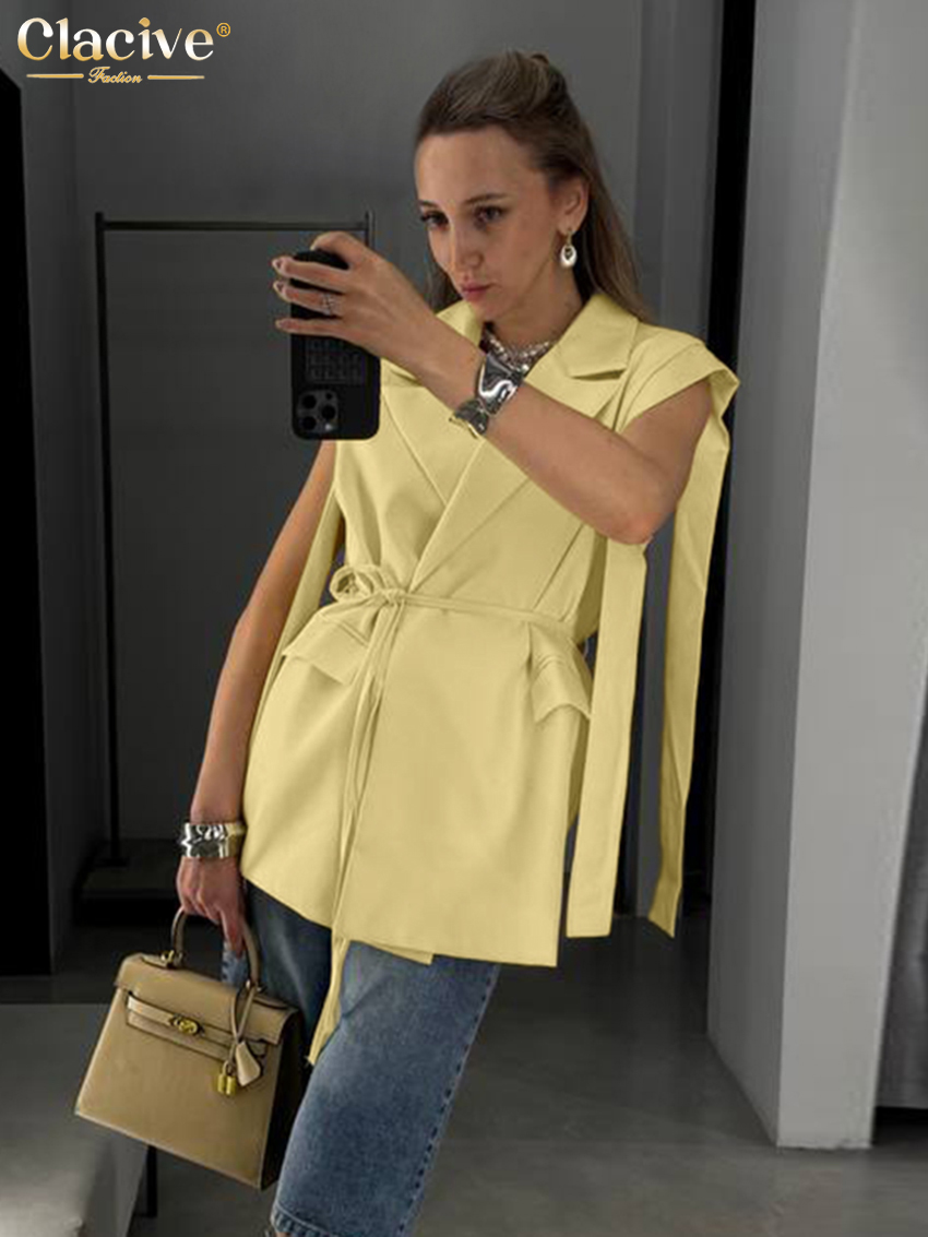 Chemisier ample jaune Clacive  - Yellow Summer Clothing avis et prix