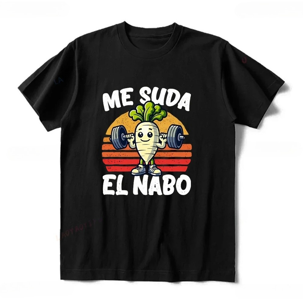 Me Suda El Nabo T-shirt imprim - Summer Clothing In Spanish avis et prix