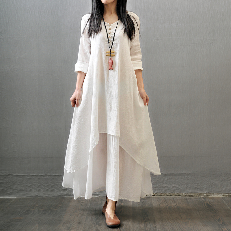 Robe Maxi à Manches sulfpour F - Summer Clothing India avis et prix