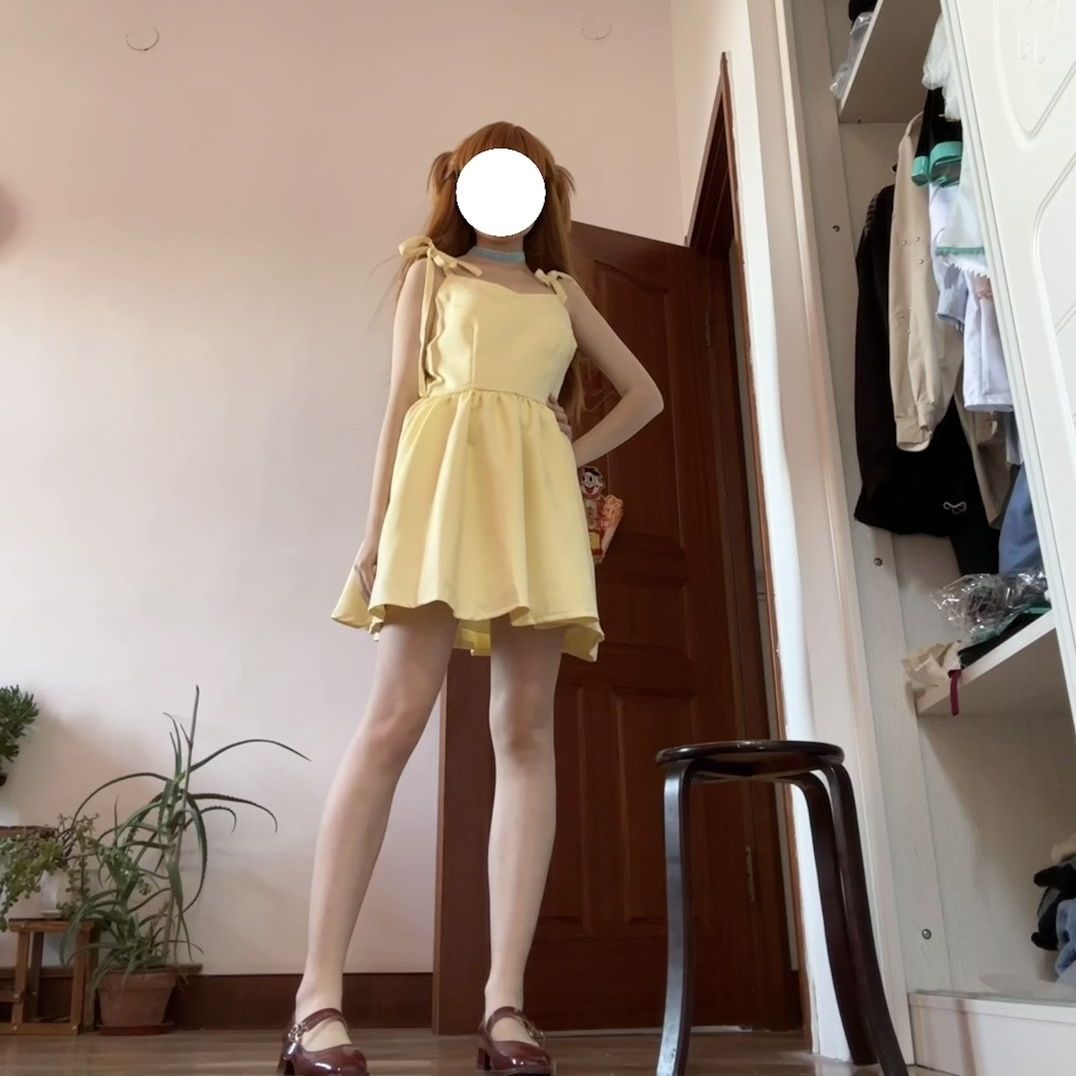 Shikinami Asuka Langley robe j - Yellow Summer Clothing avis et prix