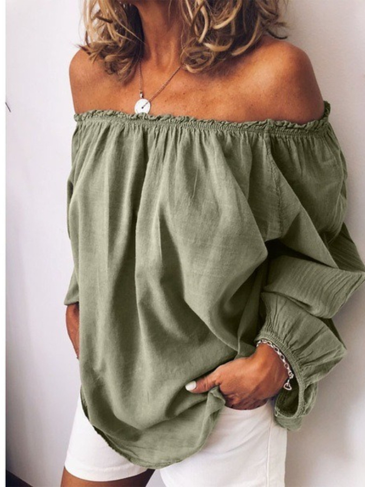 Nouvelle chemise chic pour fem - Off Shoulder Blouse avis et prix