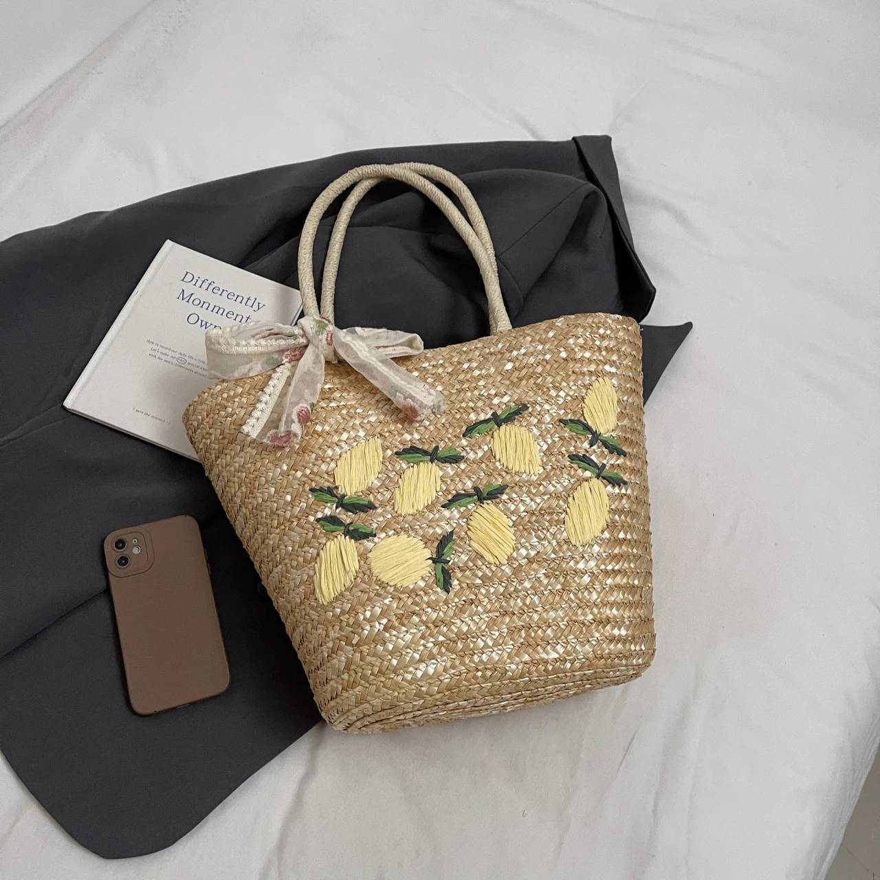 Sac à bandoulière de plage de  - Beach Bag Straw avis et prix