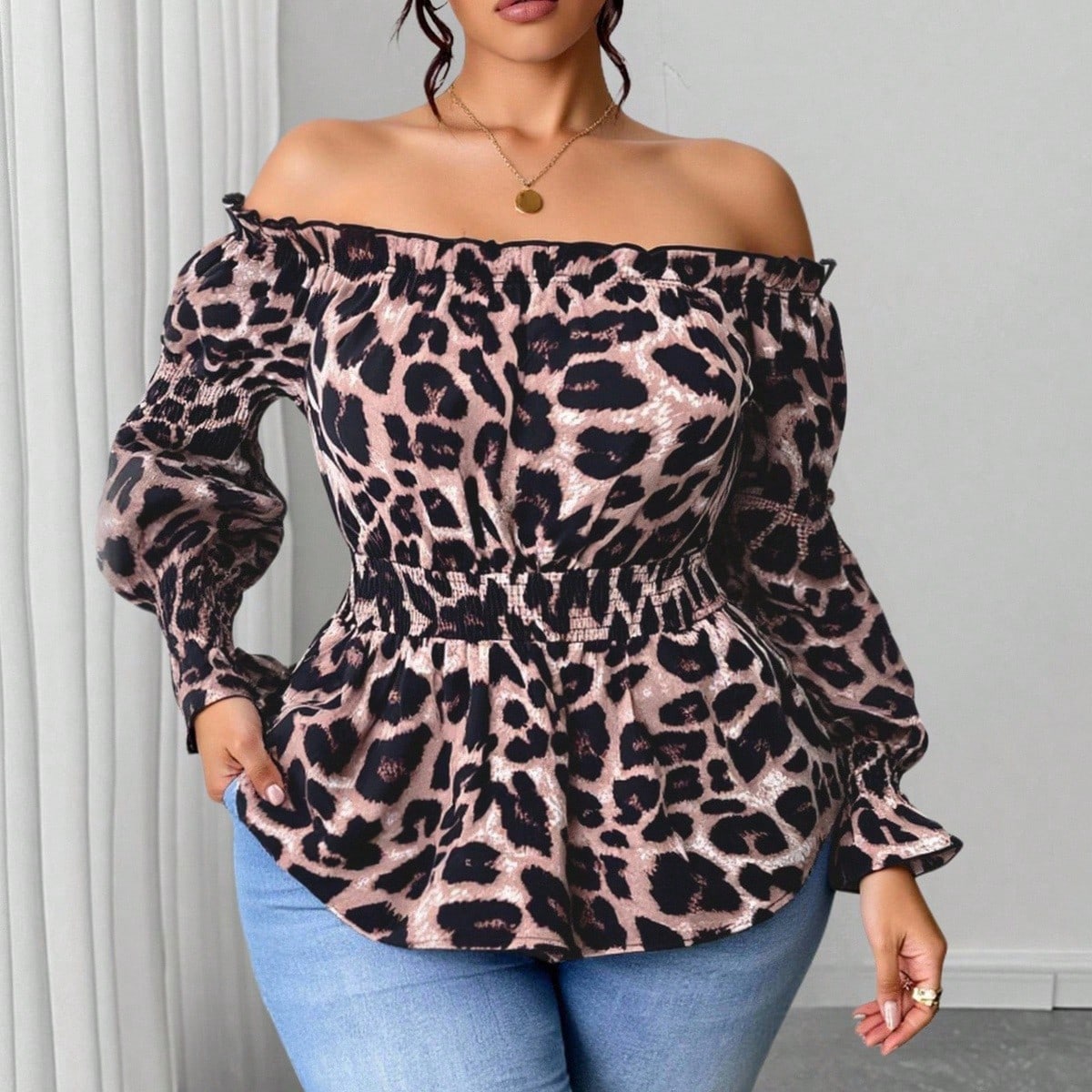 Chemisier à la mode à manches  - Off Shoulder Blouse avis et prix