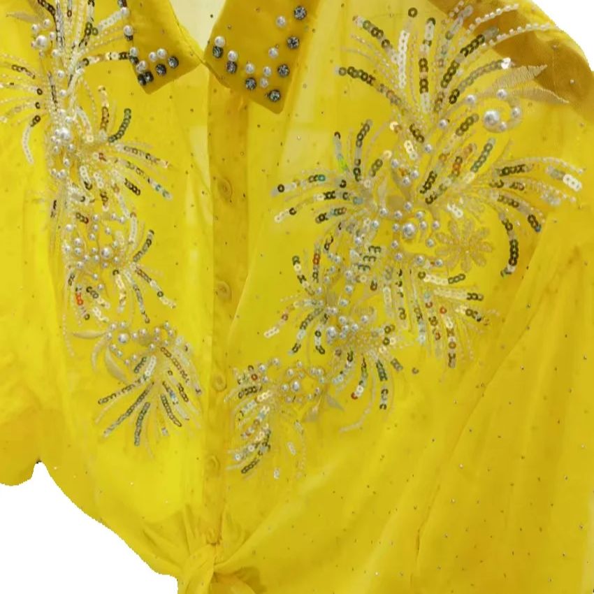 Chemisiers en Chiffon Jaune à  - Yellow Summer Clothing avis et prix