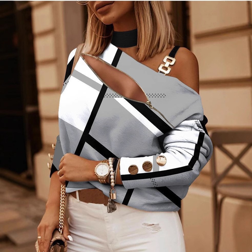 Chemisier femme à épaules dénu - Off Shoulder Blouse avis et prix
