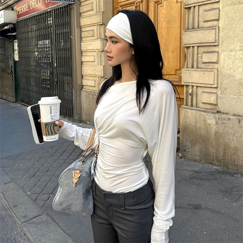 2026 Haut asymétrique à une ép - Off Shoulder Blouse avis et prix