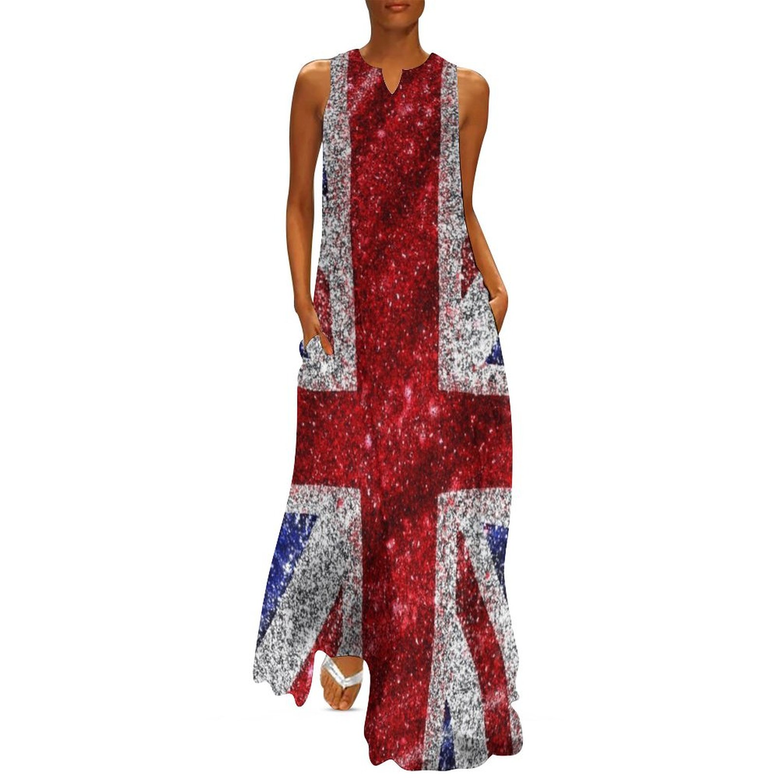 Robe à paillettes Union Jack F - Summer Clothing Women Uk avis et prix