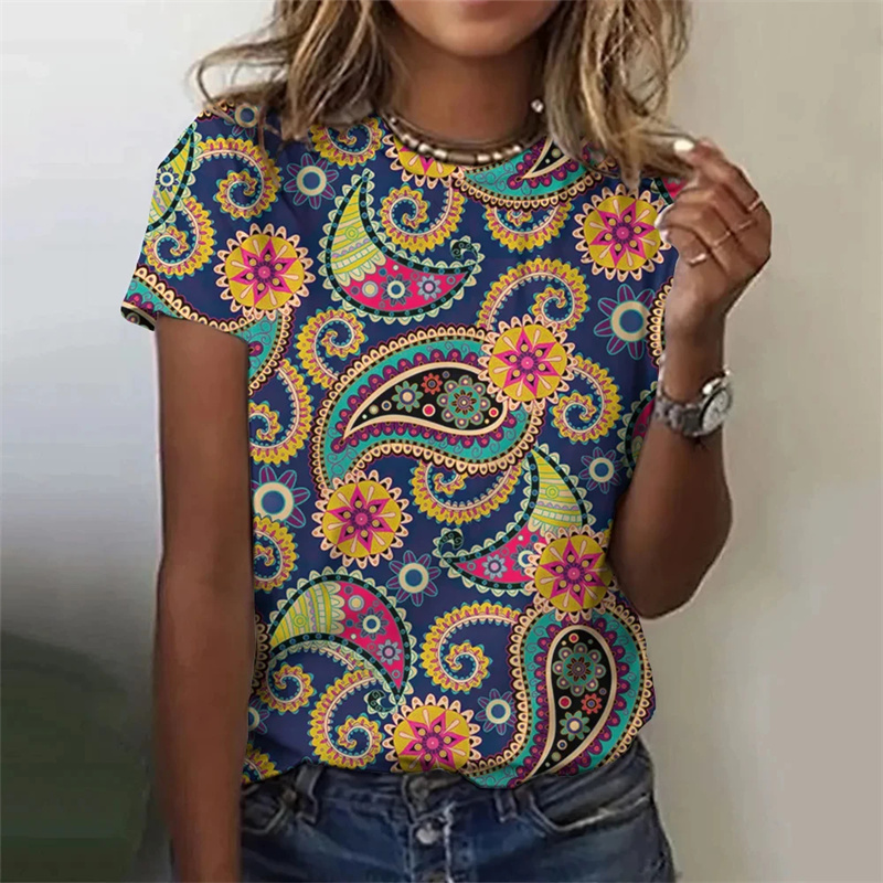 Harajuku-T-shirt imprimé 3D po - Summer Clothing India avis et prix