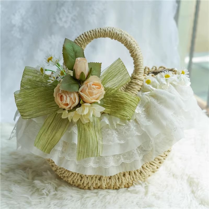 Sac tissé en paille de dentell - Beach Bag Straw avis et prix