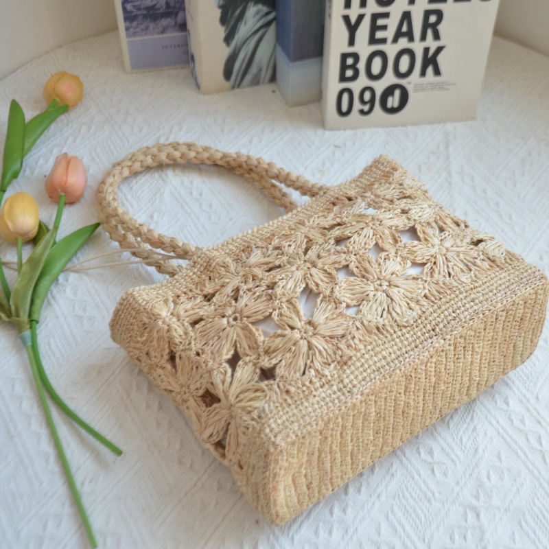 Sac à main bohème en paille à  - Beach Bag Straw avis et prix
