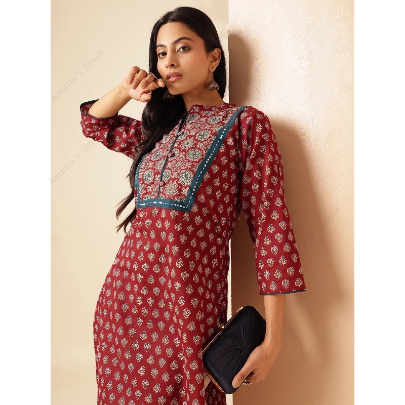Robe longue Kurti indienne pou - Summer Clothing India avis et prix