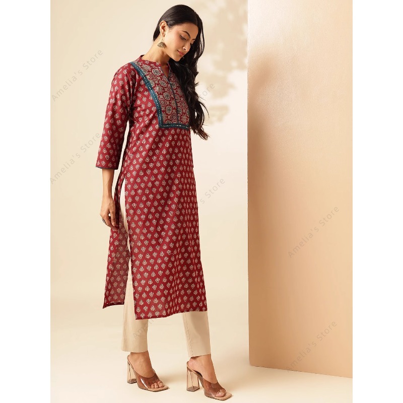 Robe longue Kurti indienne pou - Summer Clothing India avis et prix