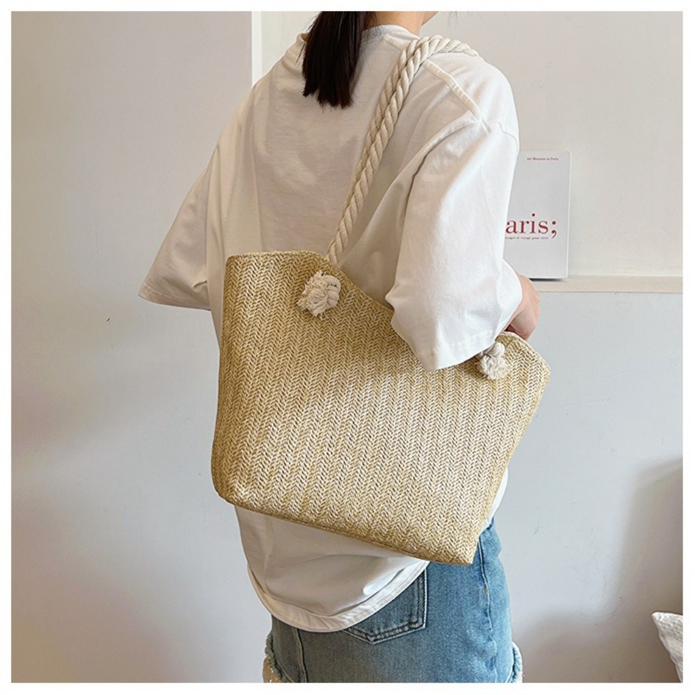 Nouveau sac de plage d'été gra - Beach Bag Straw avis et prix