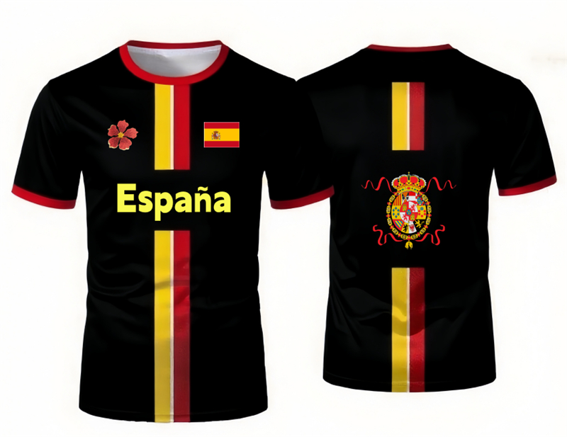 T-shirt de football espagnol 2 - Summer Clothing In Spanish avis et prix