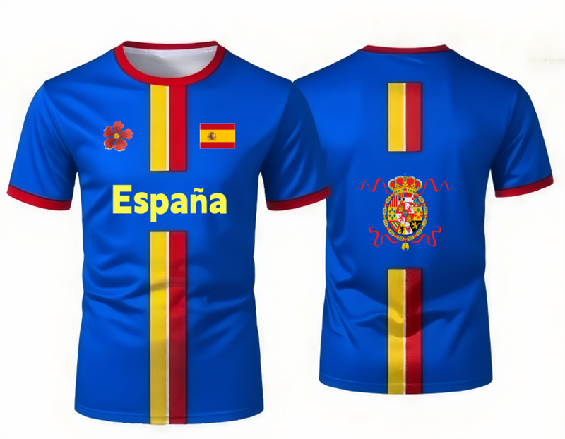 T-shirt de football espagnol 2 - Summer Clothing In Spanish avis et prix