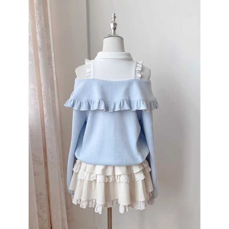 Ensemble 2 pièces Kawaii Soft  - Off Shoulder Blouse avis et prix