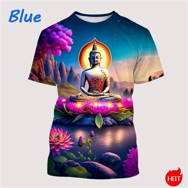 T-shirt bouddhiste Shakyamuni  - Summer Clothing India avis et prix