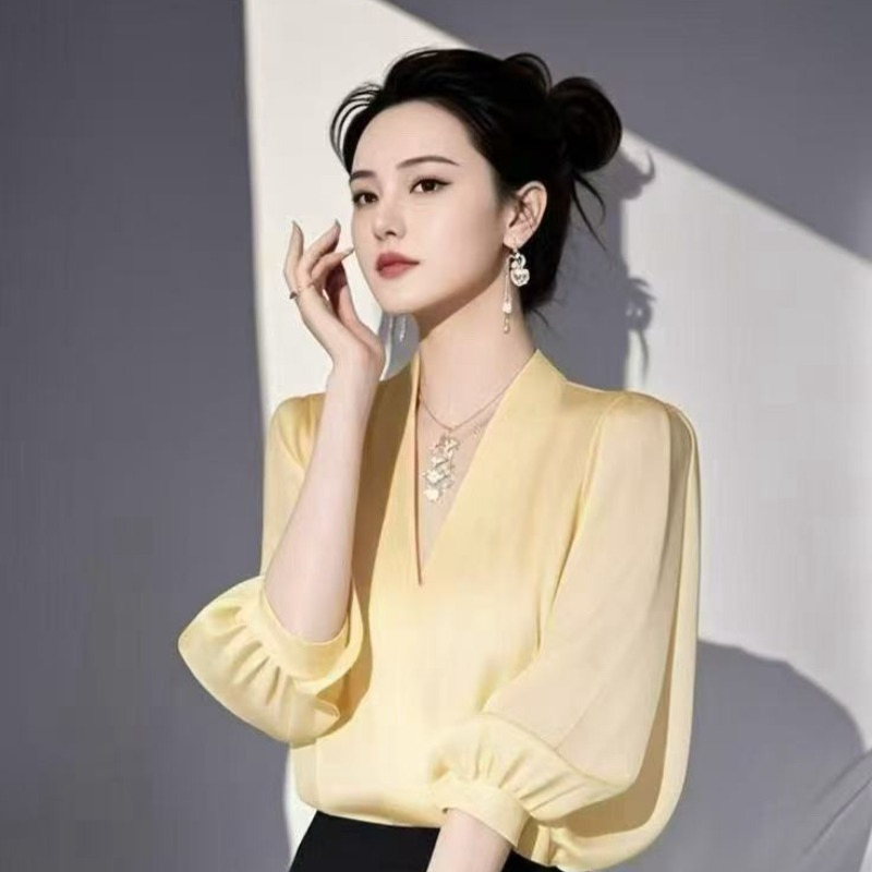 Chemisiers Vintage en mousseli - Yellow Summer Clothing avis et prix