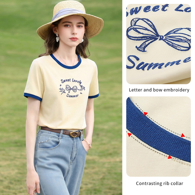 I BELIEVE YOU T-shirt jaune él - Yellow Summer Clothing avis et prix