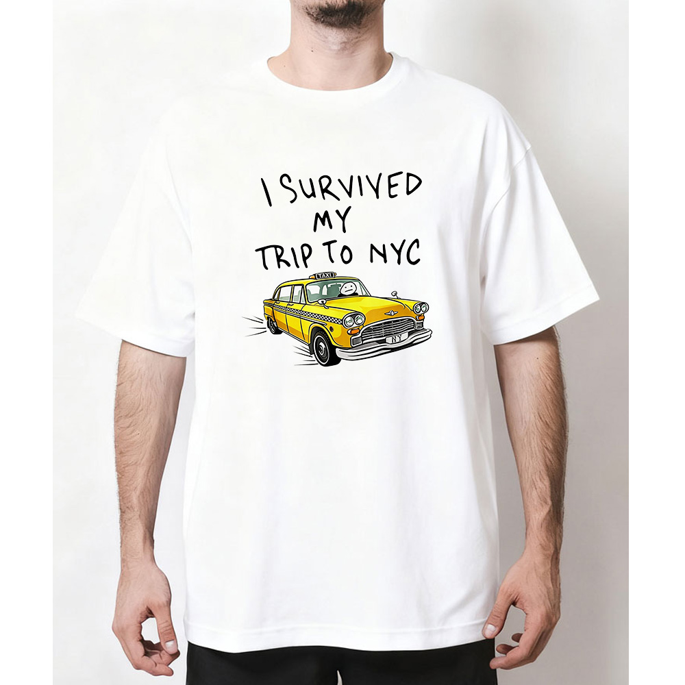 T-shirt « I Survived My Trip T - Yellow Summer Clothing avis et prix
