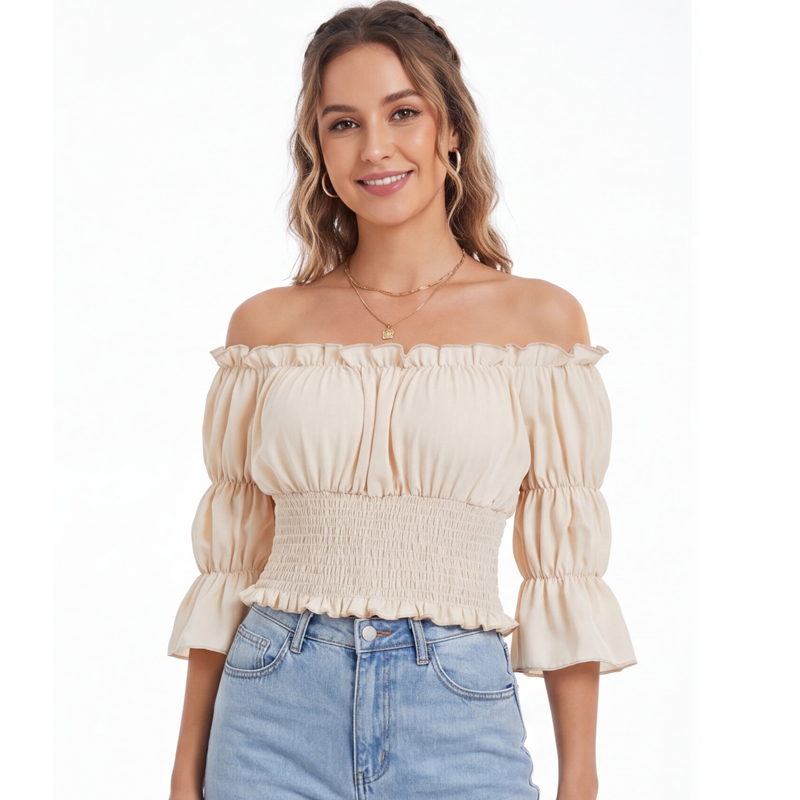 Blouse Renaissance pour femme, - Off Shoulder Blouse avis et prix
