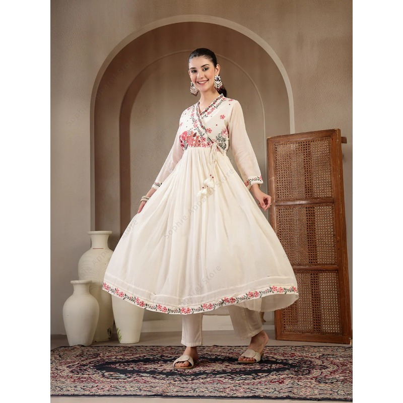 Ensemble Kurti Anarkali en cot - Summer Clothing India avis et prix