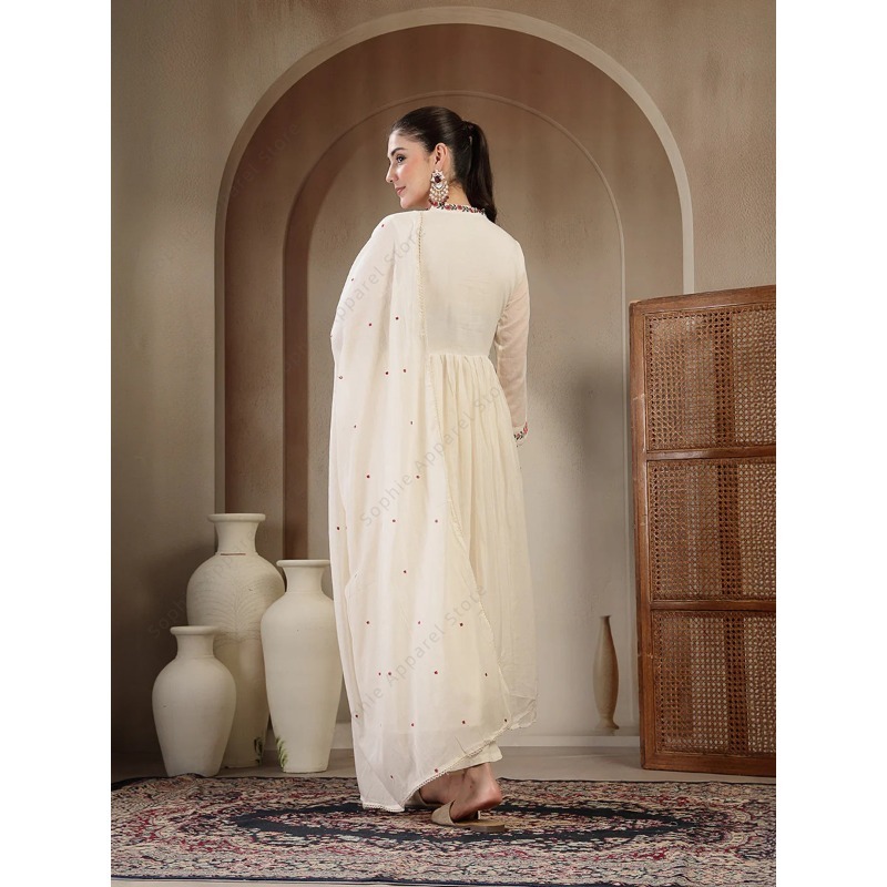 Ensemble Kurti Anarkali en cot - Summer Clothing India avis et prix