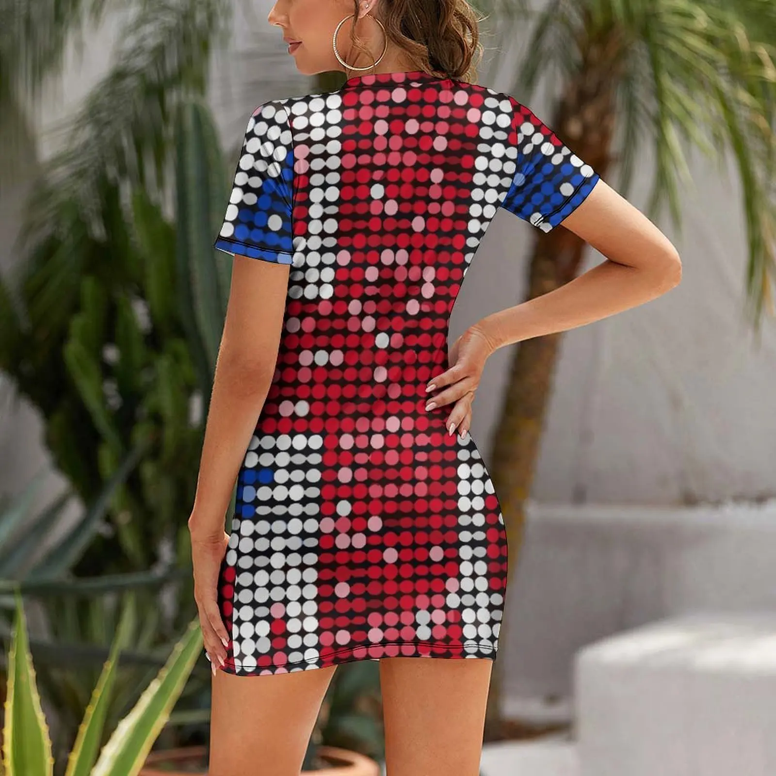 Robe à manches courtes avec pa - Summer Clothing Women Uk avis et prix