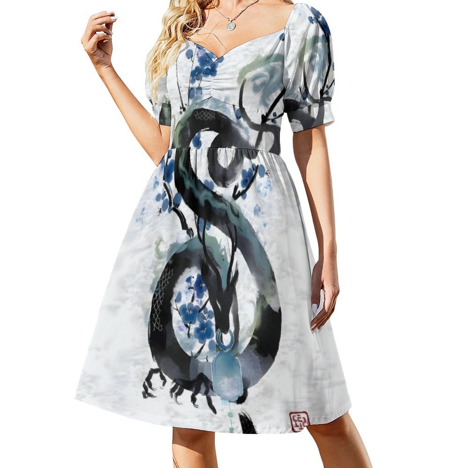 Japonais bleu nuit Dragon encr - Summer Clothing Japan avis et prix